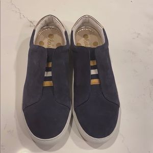 Women’s Navy Blue and Gold Shoes